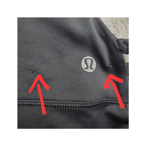 lululemon wandering yogi low back halter top size 8 in black - Picture 10 of 10